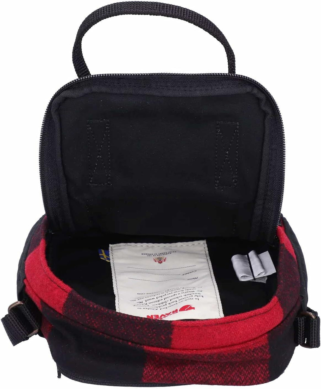 Fjällräven Unisex Kånken Re-Wool Sling Schultertasche Einheitsgrösse Red-black (23329-320-550), Einh