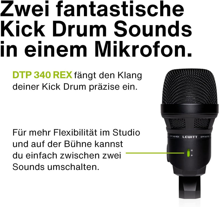 Drum Mikrofon Set BEATKIT mit 4 XLR Mikrofonen Kondensator inkl. 1x Kick Drum Mikro 1x Snare Mikro &
