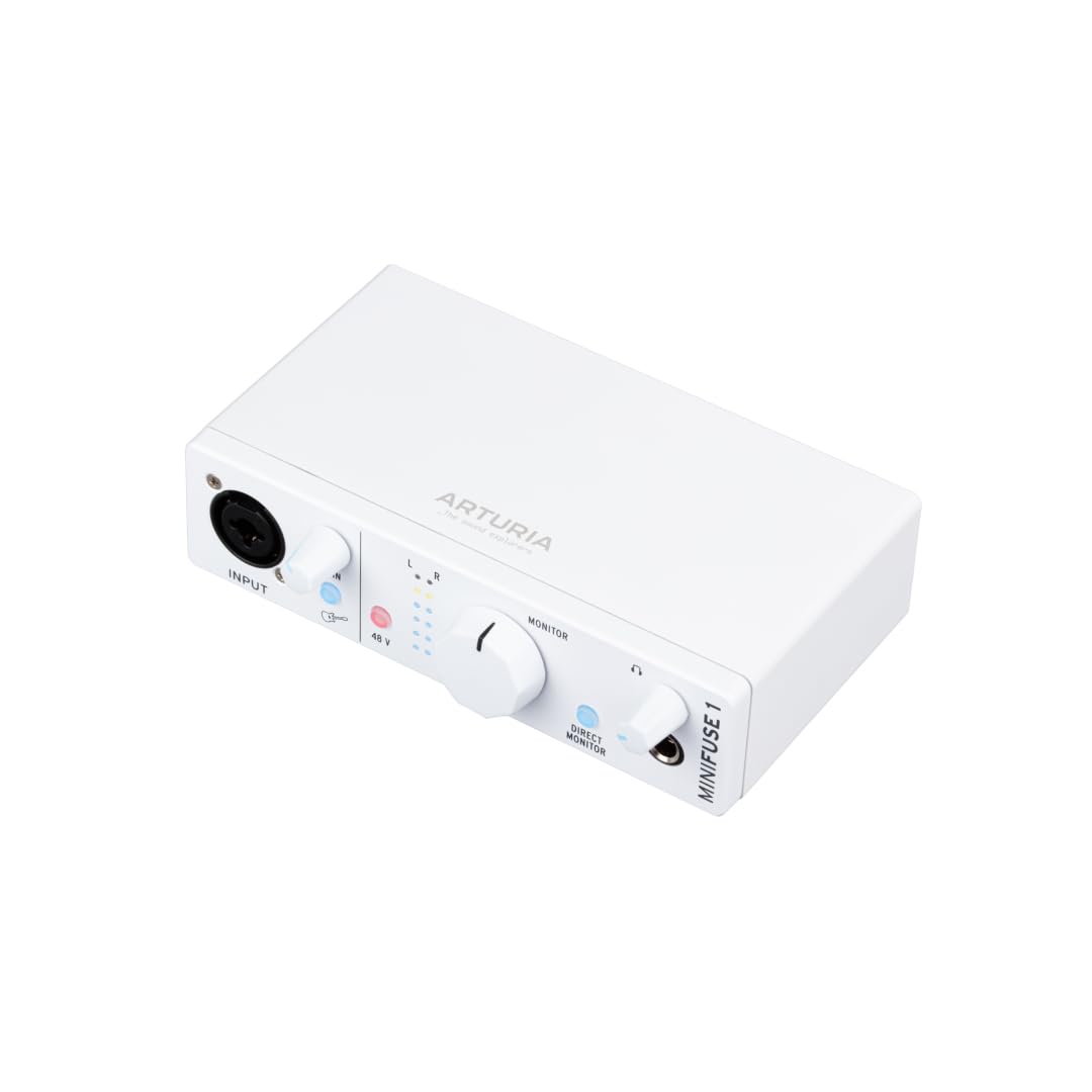Arturia - MiniFuse 1 - Kompaktes USB-Audio-Interface mit Kreativer Software für Hochwertige Aufnahme