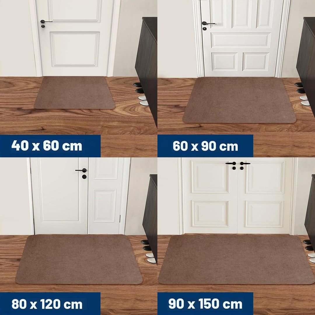 Schmutzfangmatte 60x90cm,Superdünn InnenFussmatte, Saugfähiges Rutschfester Teppich, strapazierfähig