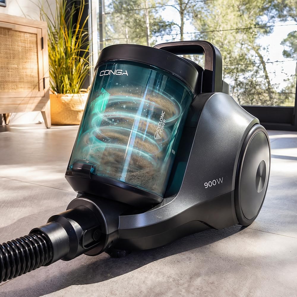 Cecotec Bodenstaubsauger Conga Rockstar Cyclonic Pro. 900 W, 19 kPa, 2,5 L Behälter, Leistungsregler
