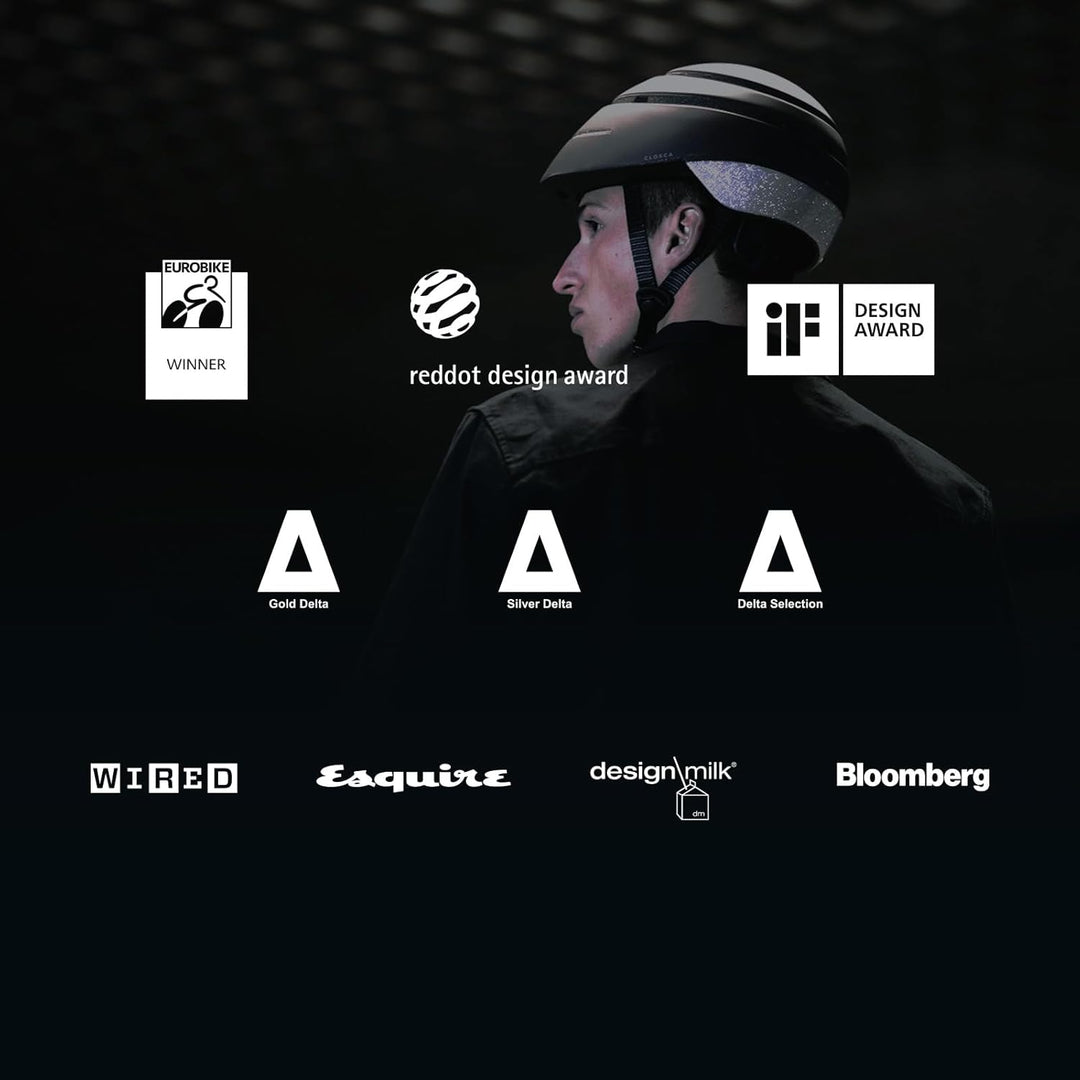 Closca - Faltbarer Fahrradhelm für Erwachsene Helmet Loop. Helm für Fahrrad, E-Roller und E-Scooter