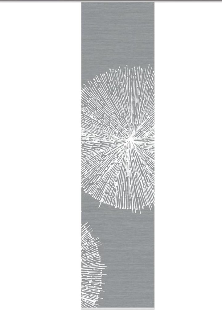VISION S 84559 | Schiebegardine CRESTON III | halb-transparenter Stoff in Bambus-Optik | 260x60 cm |