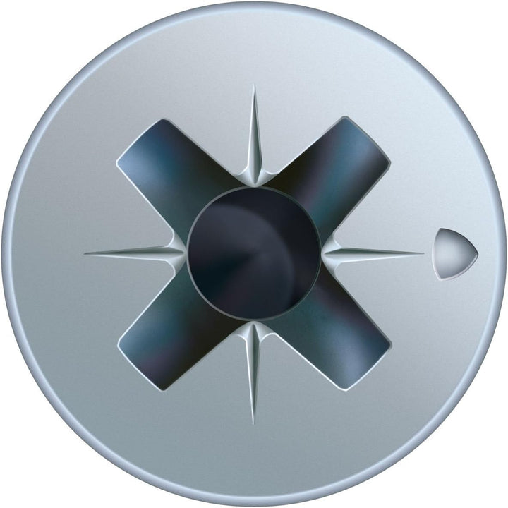 SPAX Universalschraube mit Kopflochbohrung, 5,0 x 80 mm, 200 Stück, Kreuzschlitz Z2, Kleiner Senkkop