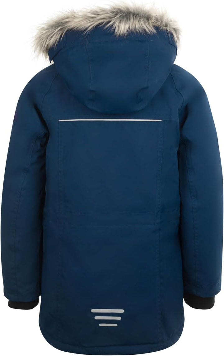 Trollkids Kinder Nordkapp wasserdichter winddichter Parka, 92 Mystik Blau