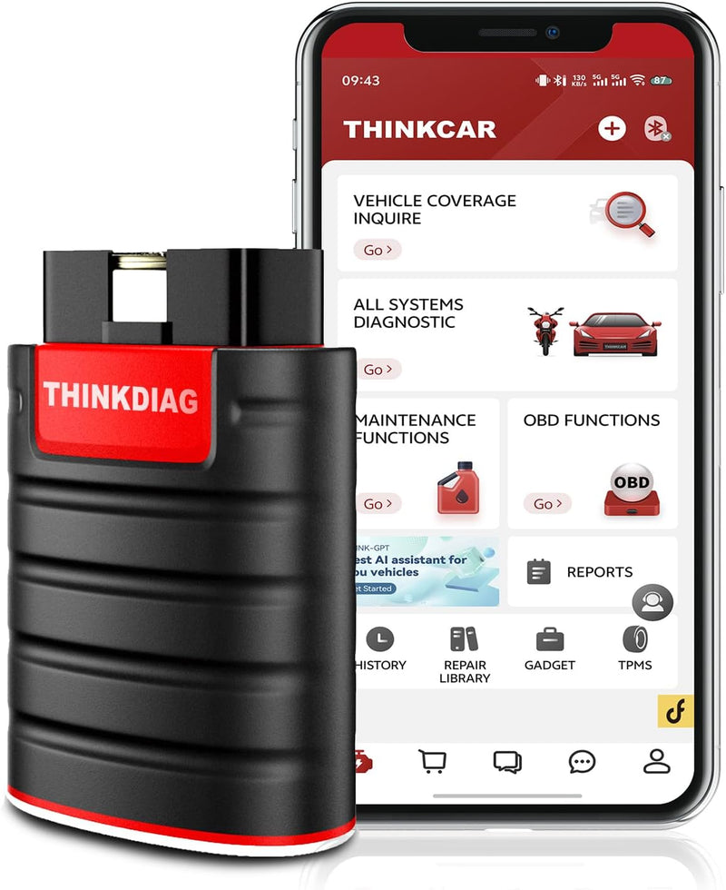 thinkcar ThinkDiag obd2 diagnosegerät obd2 bluetooth adapter Vollsysteme Obd2 Codeleser für bidirekt