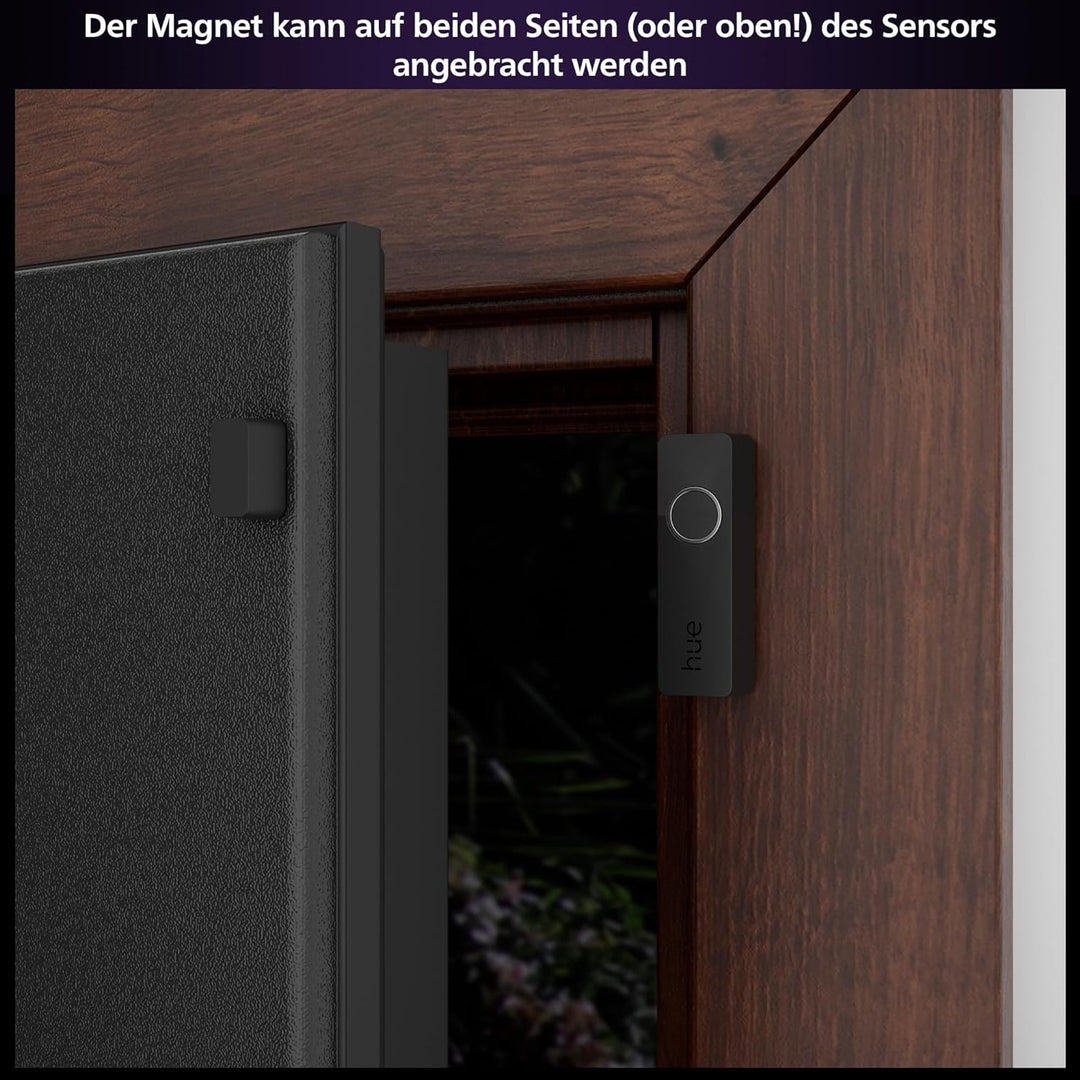 Philips Hue Secure Smart Home Kontaktsensor für Türen und Fenster, einfache Installation, Smart Home