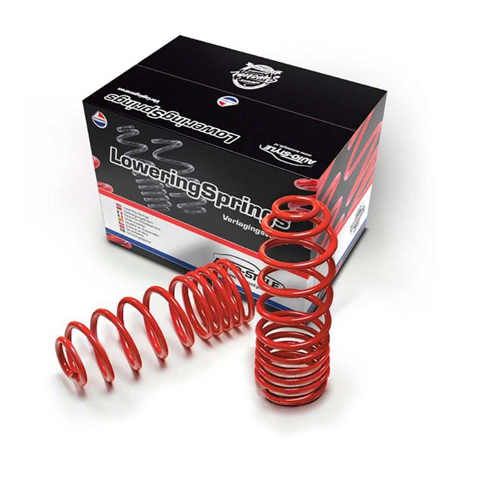 AUTO-STYLE Tieferlegungsfedern kompatibel mit Peugeot 206 Hatchback/CC/SW 2.0GTi/2.0HDi/1.6HDiF 30mm