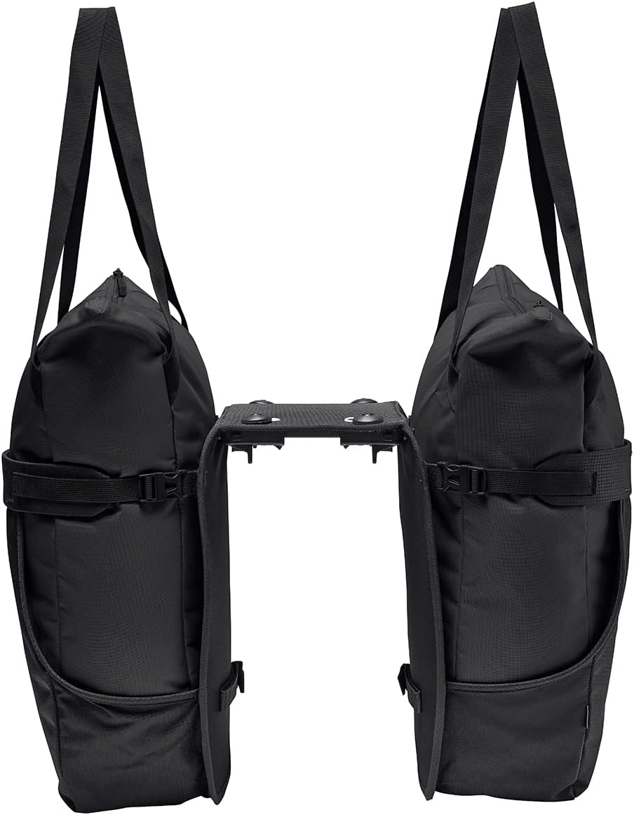 VAUDE Fahrrad 2in1 Hinterradtasche und Einkaufstasche TwinShopper, abnehmbare Einkaufstaschen, 44 Li