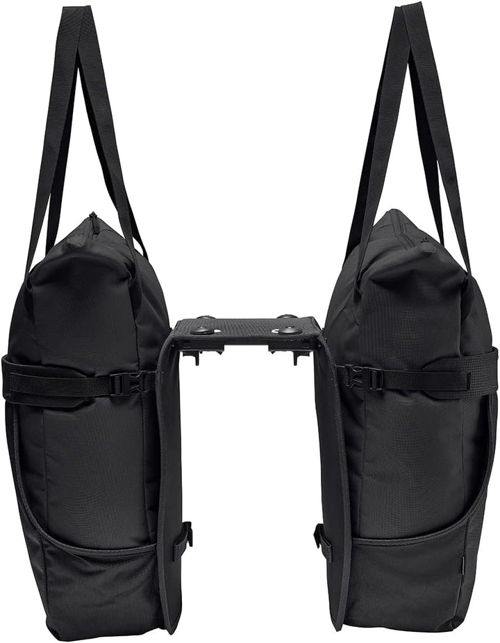 VAUDE Fahrrad 2in1 Hinterradtasche und Einkaufstasche TwinShopper, abnehmbare Einkaufstaschen, 44 Li
