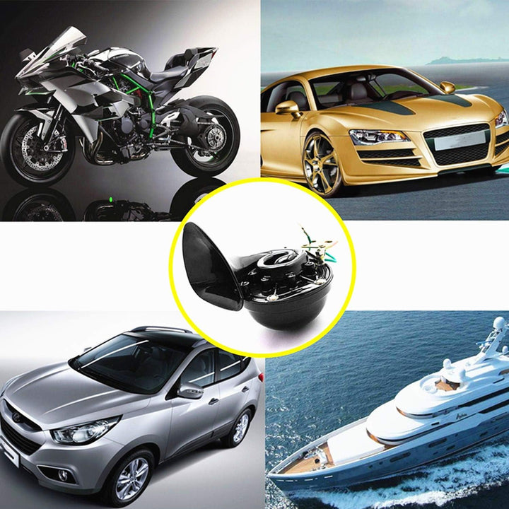YIYIDA Autohupe Car Horn 165DB LKW Hupe Auto Elektrische Hupe Schwarz Elektrische Schnecke Hupe Laut