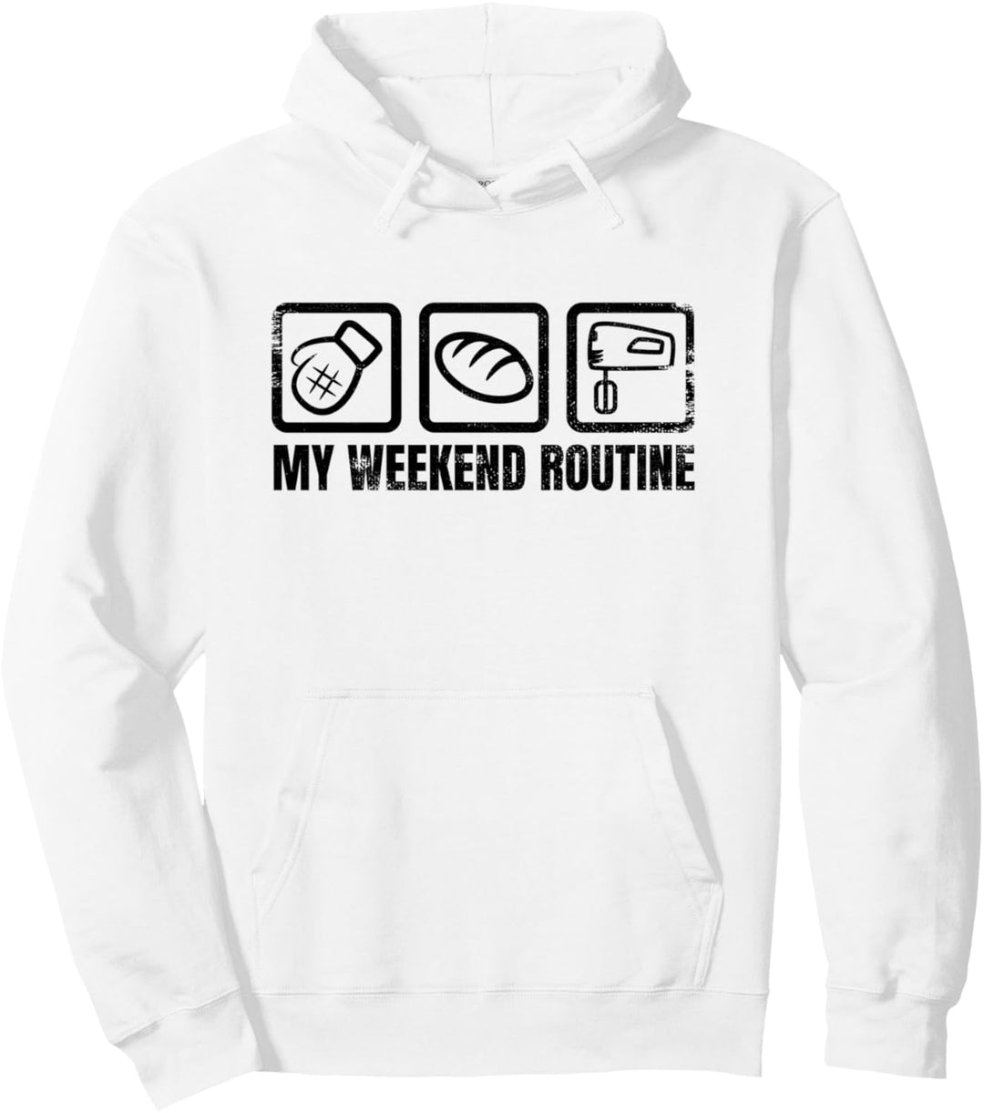 Wochenende eines Bäckers Bäckermeister Bäckerei Pullover Hoodie
