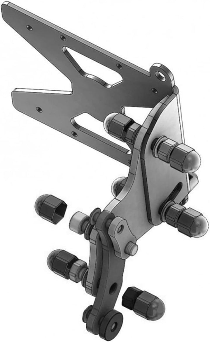 MOLONG Motorrad seitlicher Kennzeichenhalter für R NINET 2014-2022 R NINET Scrambler 2014-2022