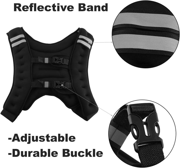 Gewichtsweste Laufweste Trainingsweste 10kg für Fitness