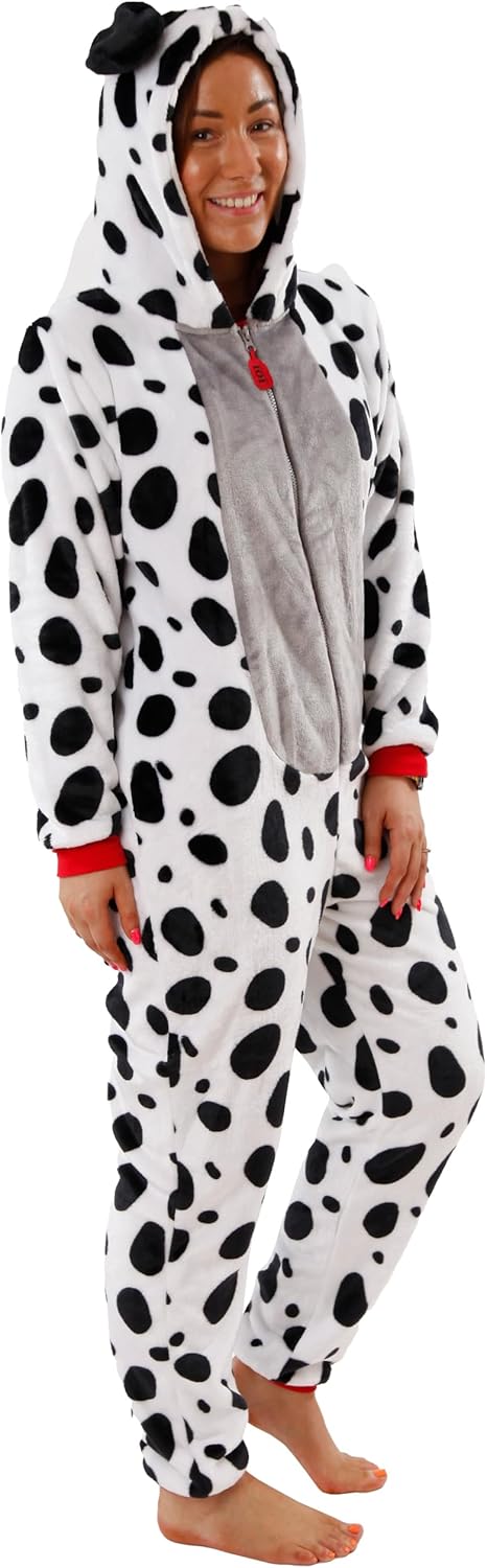 Disney Strampler Erwachsene | 101 Dalmatiner Strampler Für Frauen | Dalmatiner Kostüm | Offizielles