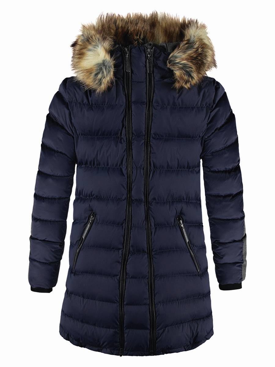 bellybutton Damen M. Kapuze Jacke 46 Blau (Peacoat|blue 3470), 46 Blau (Peacoat|blue 3470)