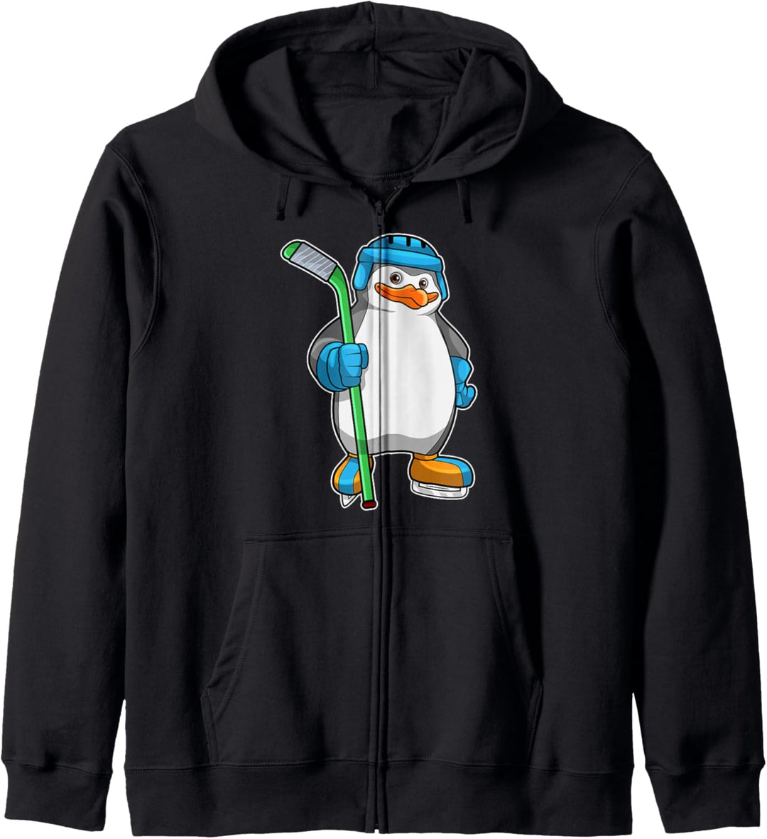 Pinguin Eishockey Eishockeyschläger Sport Kapuzenjacke