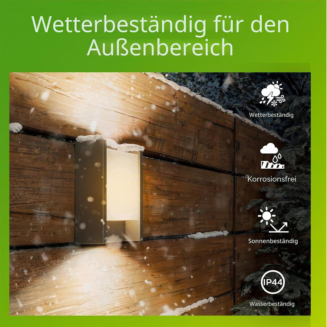 Philips myGarden Arbour LED Wandaussenleuchte, Aluminium