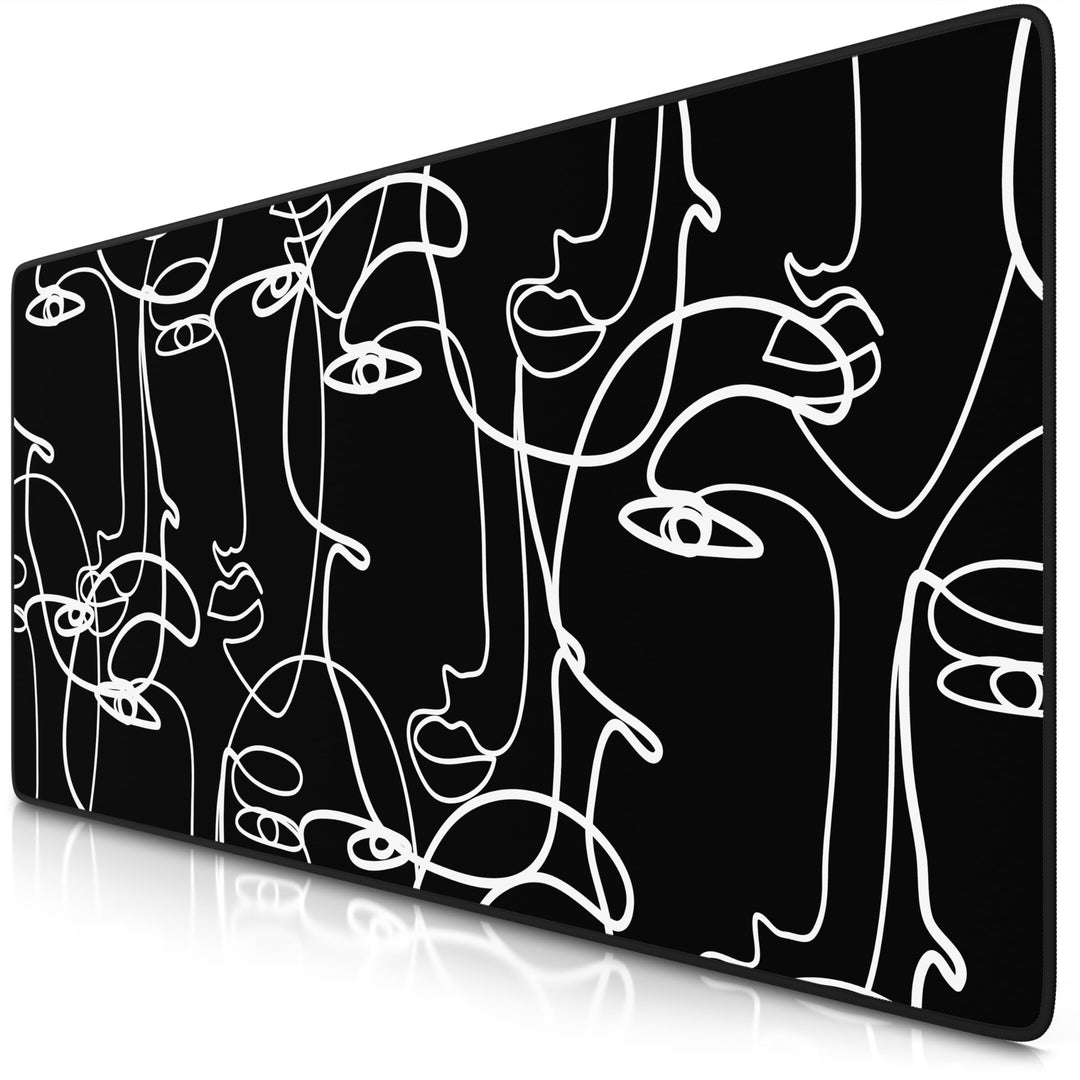 TITANWOLF - XXL Speed Gaming Mauspad 900 x 400mm - XXL Mousepad - Tischunterlage Large Size - verbes