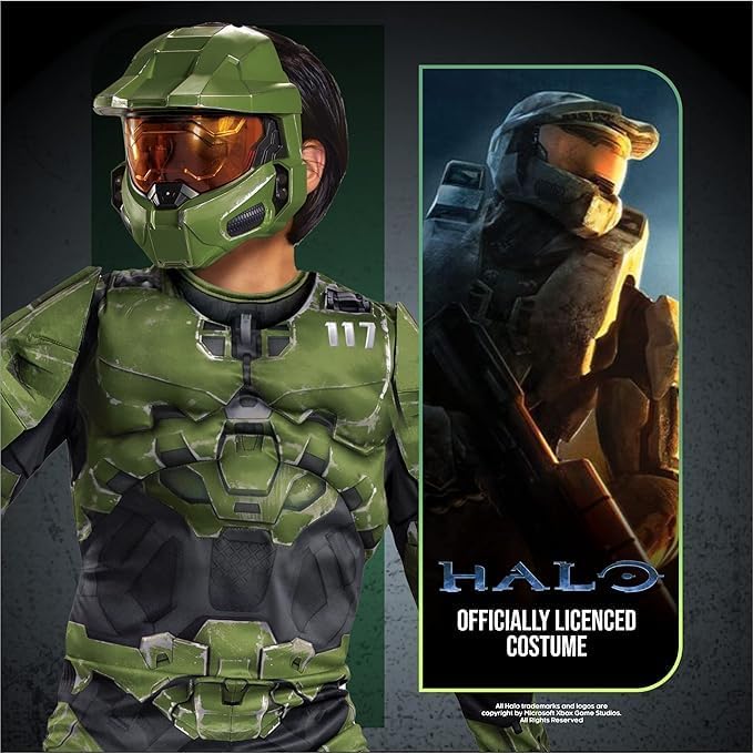 DISGUISE Halo Master Chief Kostüm für Kinder, S