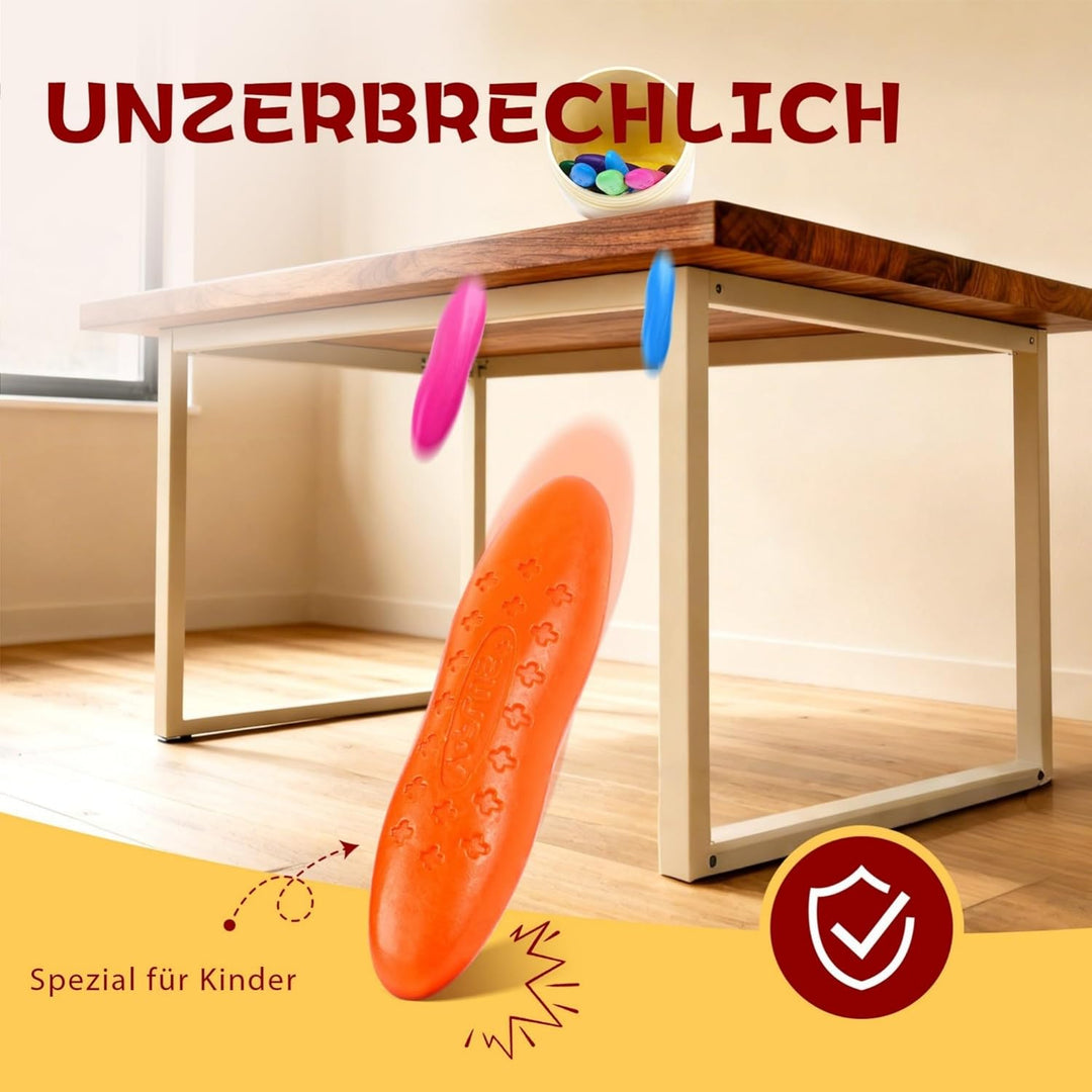 YPLUS Erdnuss Wachsmalstifte für Kleinkinder, 12 Farben, Ungiftige, Leicht zu Halten, Waschbare sich