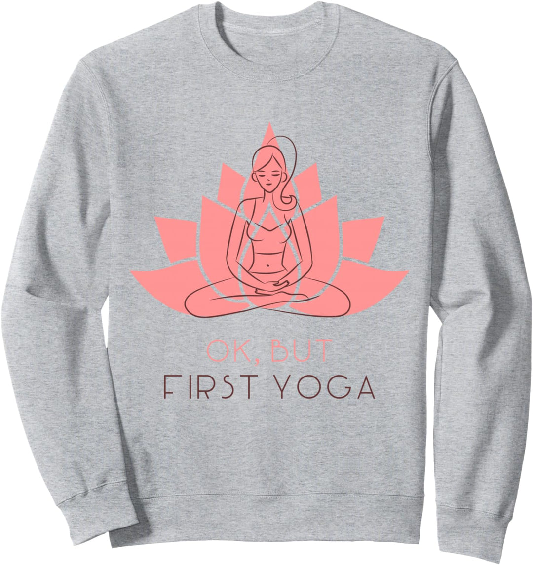 Lotus Blume Namaste Spiritual Buddha Hatha Vinyasa Zen Yoga Sweatshirt