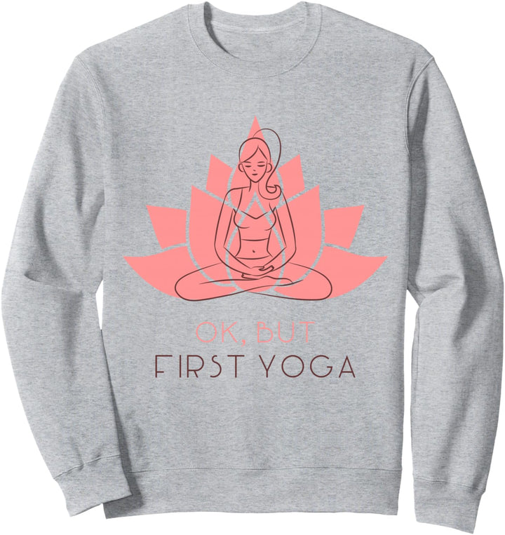 Lotus Blume Namaste Spiritual Buddha Hatha Vinyasa Zen Yoga Sweatshirt