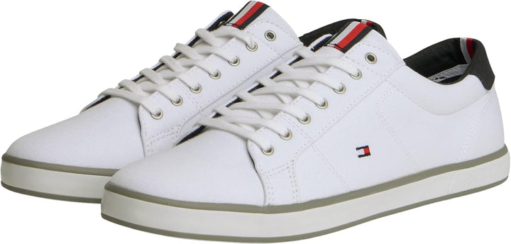 Tommy Hilfiger Herren Vulcanized Sneaker Schuhe, 39 EU Weiß