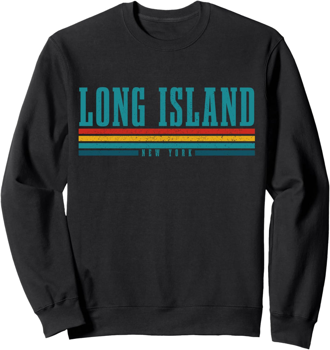 Long Island New York NY Vintage USA Amerika Souvenir Sweatshirt