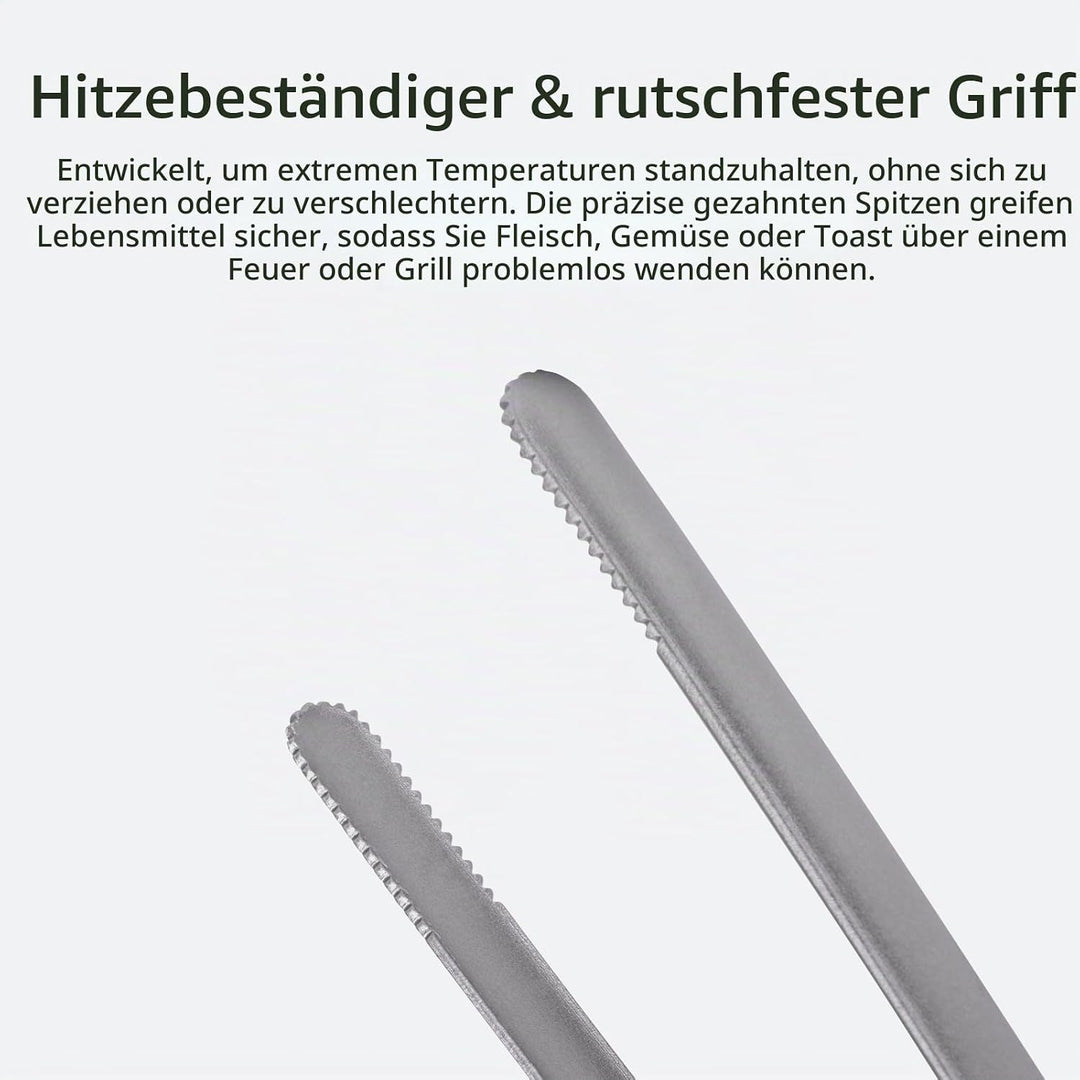 iBasingo Titan Grillrost mit BBQ Küchenzange Ultraleichtes Outdoor Grillzubehör für Camping, Wandern