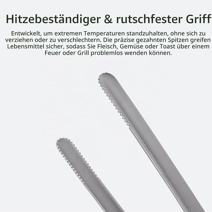 iBasingo Titan Grillrost mit BBQ Küchenzange Ultraleichtes Outdoor Grillzubehör für Camping, Wandern
