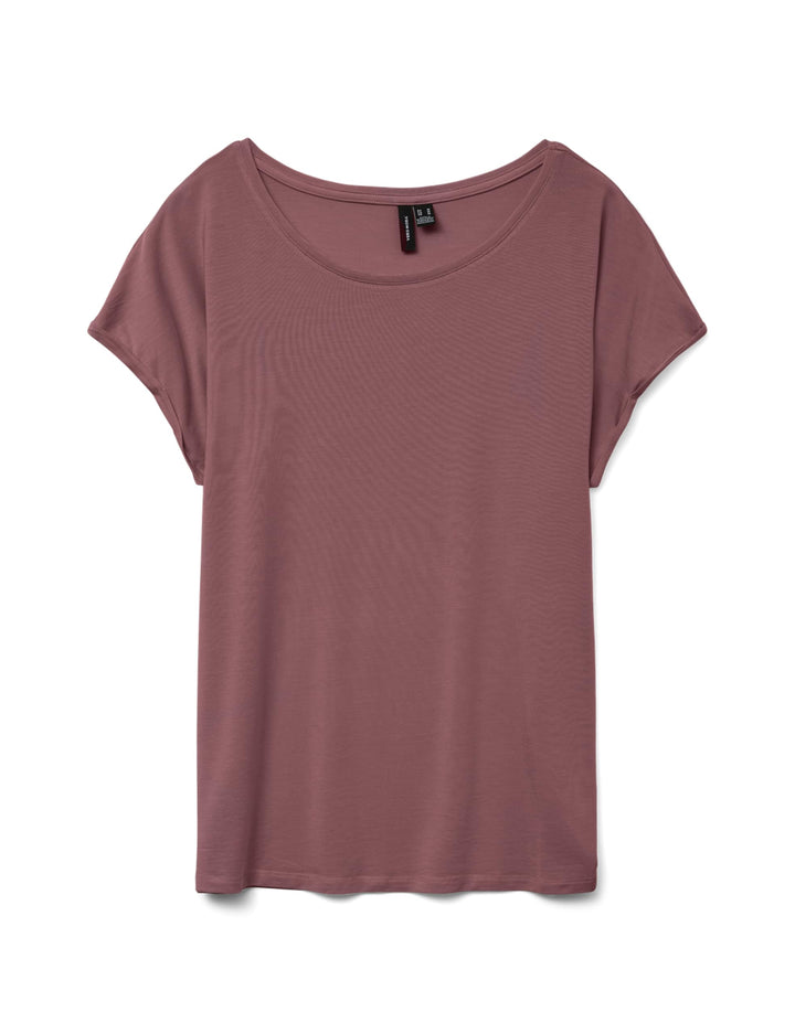 VERO MODA Damen VMAVA PLAIN SS TOP GAJRS NOOS XL Rose Brown, XL Rose Brown
