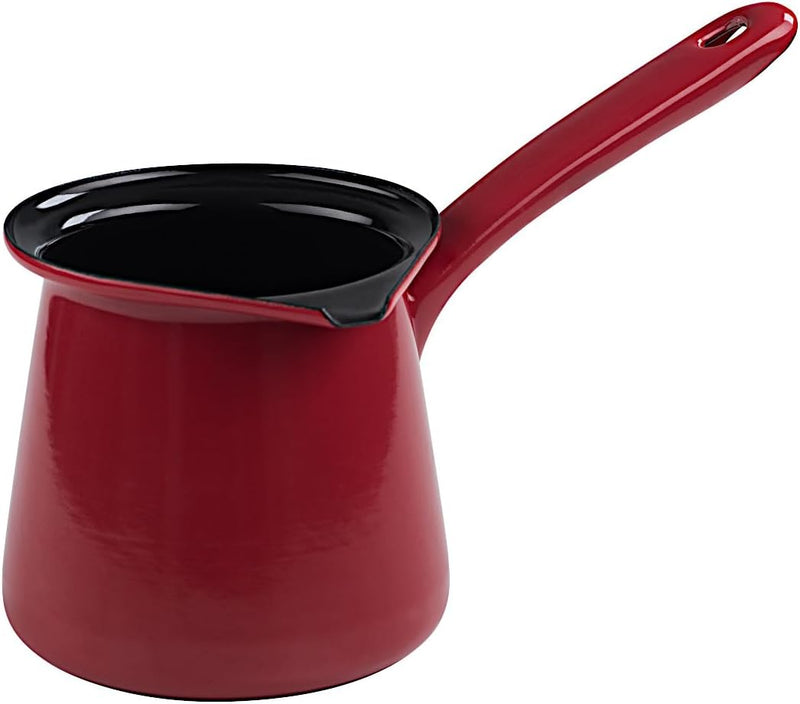 Riess, 0445-020, Kaffeekocher, CLASSIC - COLOR ROT, Durchmesser 11 cm, Inhalt 0.75 Liter, Höhe 10.5