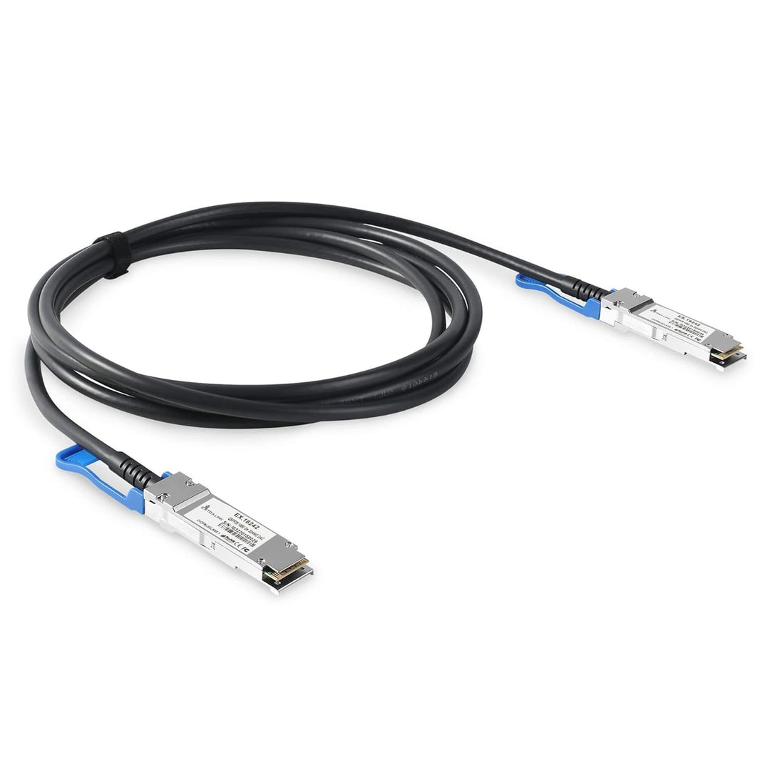 EXTRALINK DAC QSFP28 Kabel 3m – Passives Twinax Kabel 100Gbit, QSFP28 zu QSFP28, MSA kompatibel, für