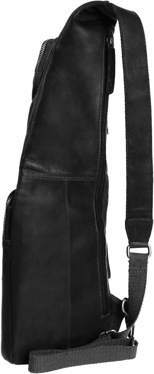 The Chesterfield Brand Logan - Umhängetasche 53 cm black Schwarz, Schwarz
