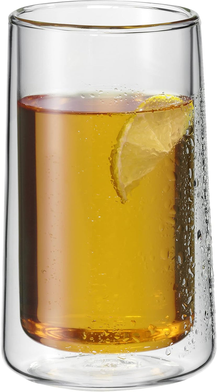 WMF SmarTea doppelwandige Latte Macchiato Gläser Set 2-teilig, doppelwandige Gläser 270ml, Schwebeef