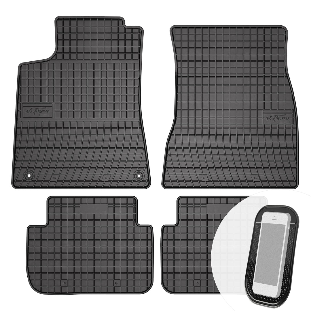 Gummimatten Auto Fussmatten Gummi Automatten Passgenau 4-teilig Set - passend für Mercedes-Benz CLK