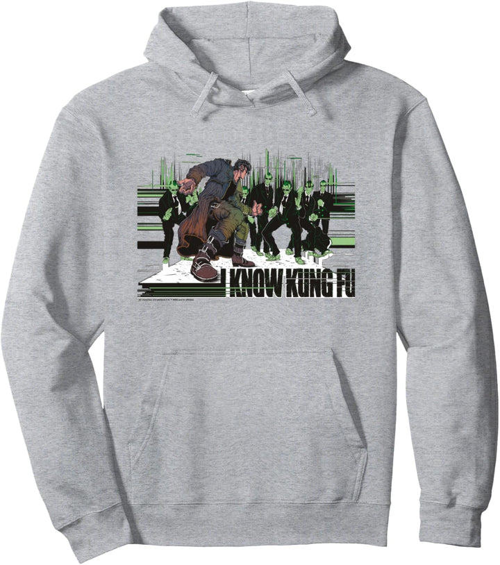 WB 100: The Matrix Neo And Agent Smith I Know Kung Fu Pullover Hoodie