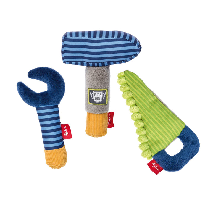 SIGIKID 41676 Greifling Werkzeug Set Play & Cool Mädchen und Jungen Babyspielzeug empfohlen ab Gebur