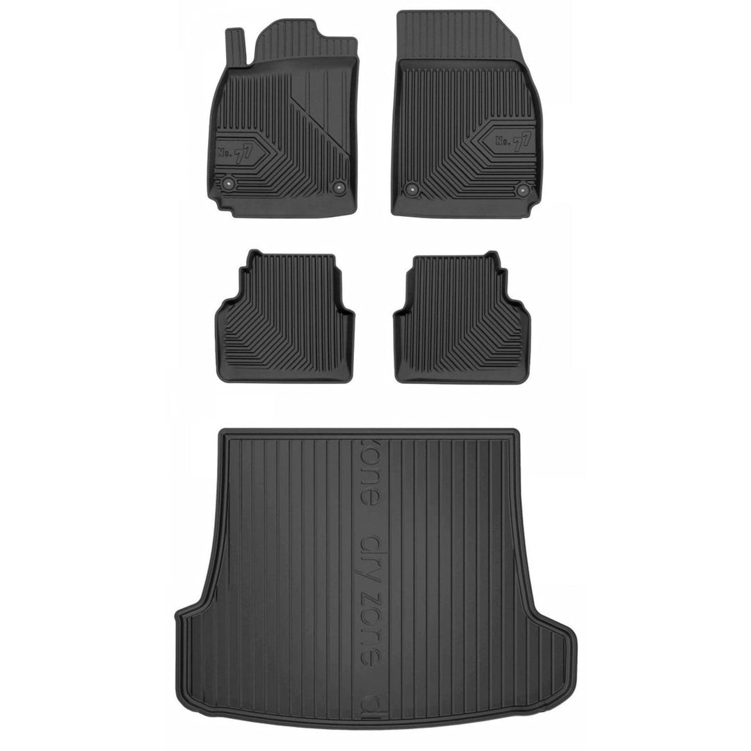 Satz Fussmatten und Gummimatte für SAAB 9-3 II YS3F 2002-2011