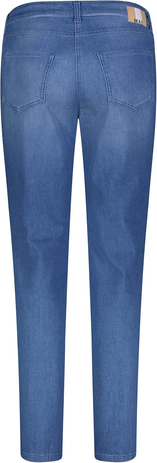 MAC Jeans Damen Jeans Hose Melanie Stretchdenim Grey 34 Mid Blue Used/L32, 34 Mid Blue Used/L32