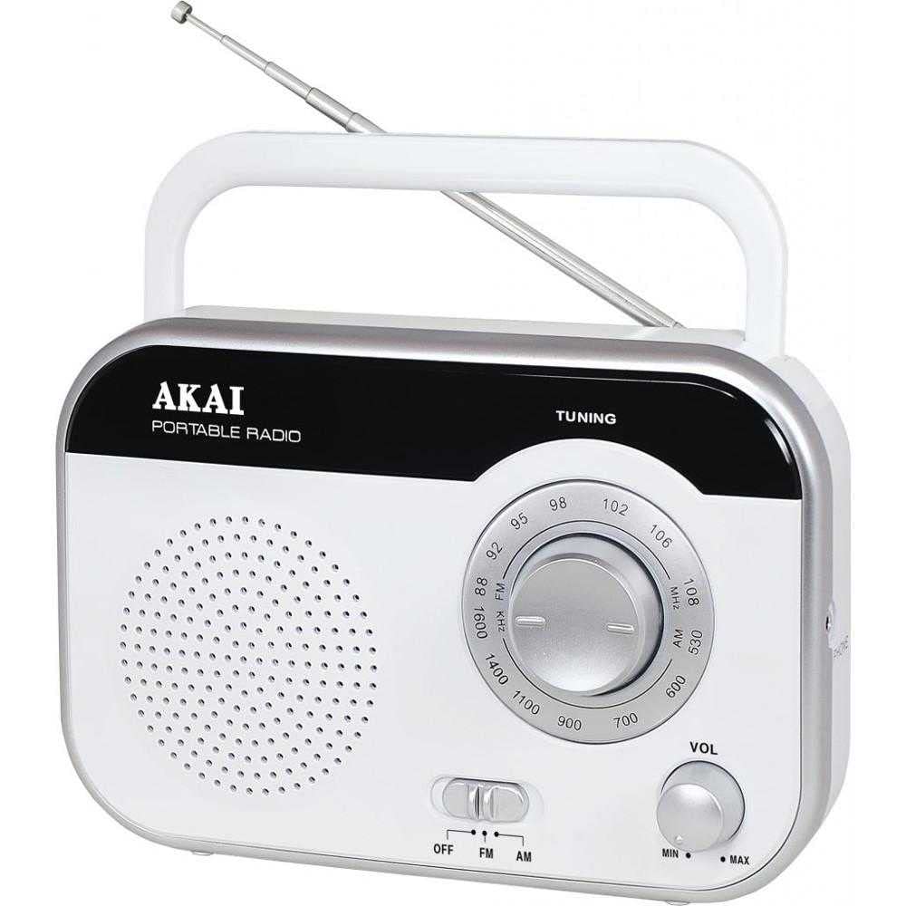 Akai PR003A-410 tragbares FM Radio, Weiss