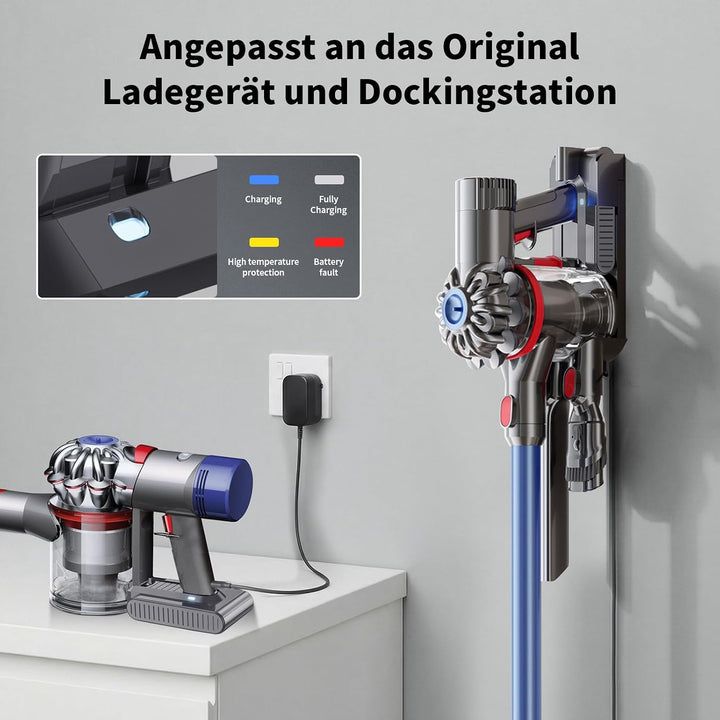 8000mAh für Dyson V6 Akku, Ersatzakku für Dyson V6 Kompatibel mit Absolute Animal Motorhead SV03 SV0