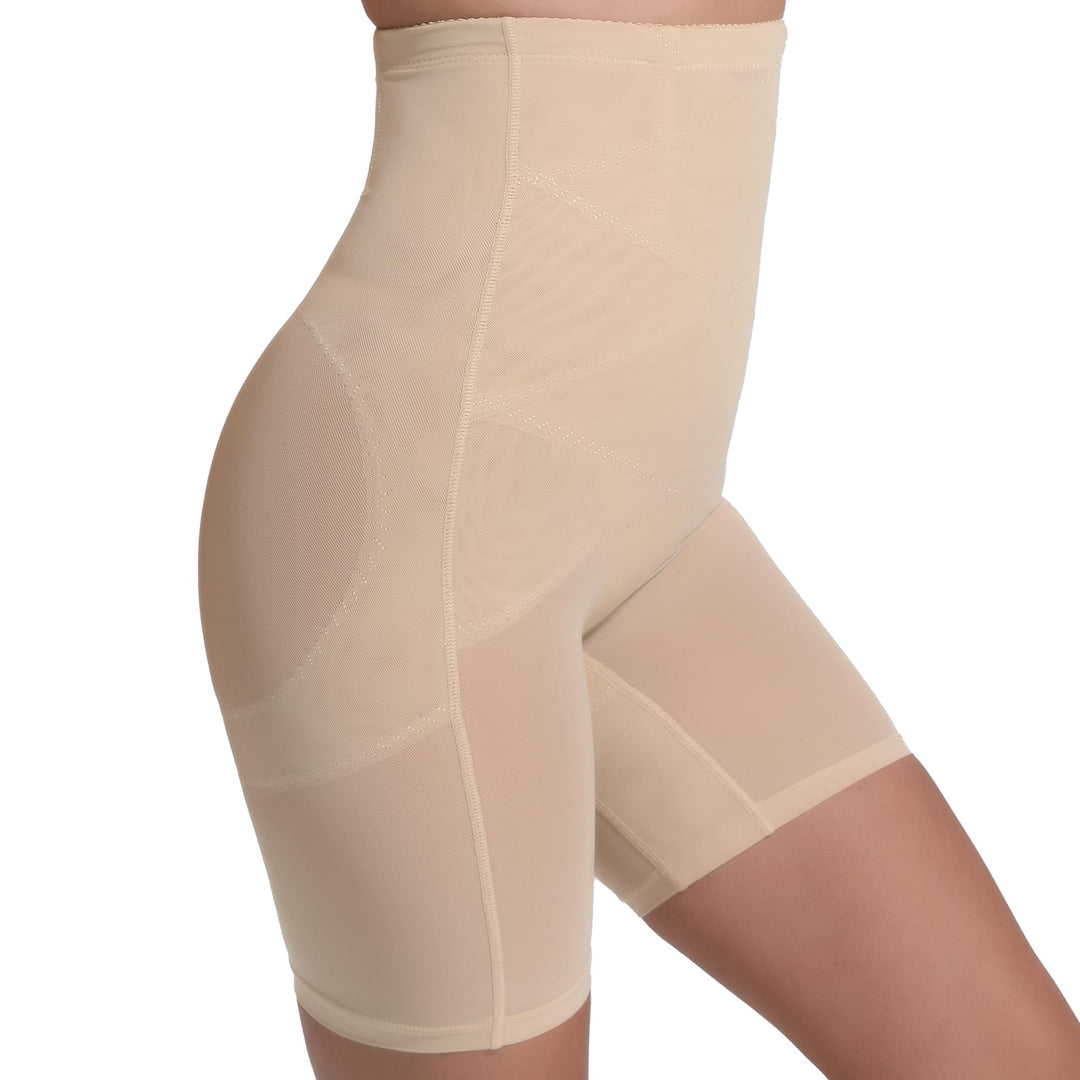 INNERSY Bauchweg Unterhose Damen Miederhose mit Bein Bauch Weg Figurformende Shapewear Hose XL 1 Bei
