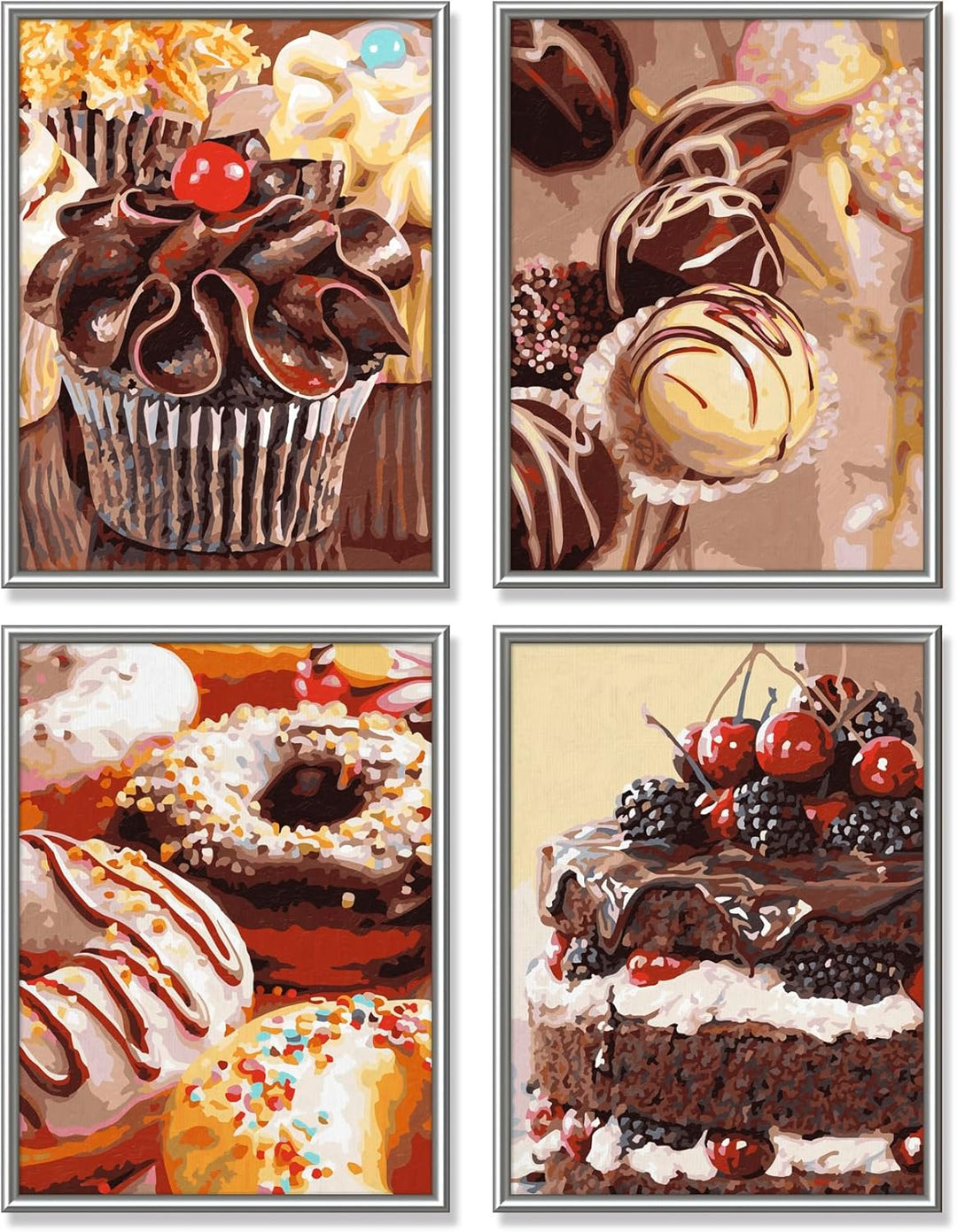 Schipper 609340791 Malen nach Zahlen, Süsse Versuchung - Bilder malen für Erwachsene, inklusive Pins