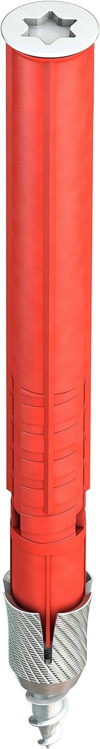 TOX Allzweck-Rahmendübel Apollo 10 x 120 mm, 50 Stück Dübel und 50 Schrauben, 049101241 10x120 mm Se