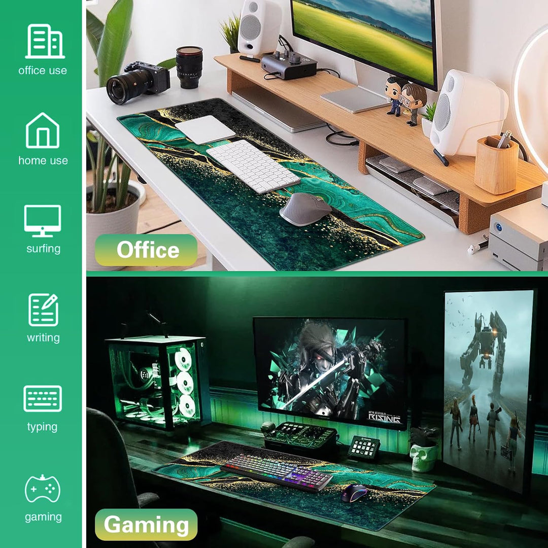 Gaming Mauspad,Mousepad XXL,Mauspad 900x400(35.4X15.7in),Schreibtisch Protector Matte mit Anti-Rutsc