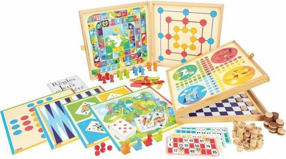 JeuJura 8124 – Coffret de Klassiker Spiel 150, Regeln – Spielsteine Holz