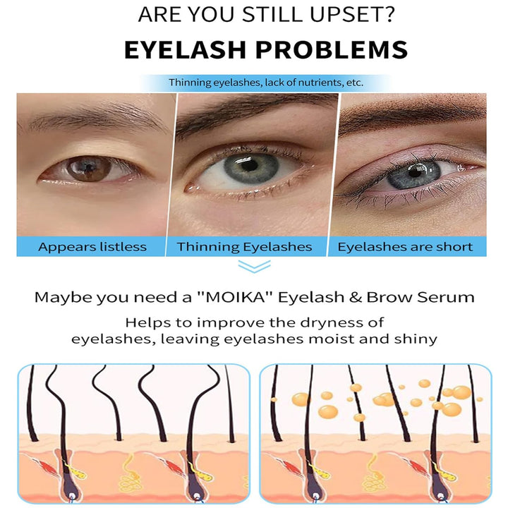 Wimpernwachstumsserum 4ML, Wimpernserum mit langanhaltender Wirkung für Dickeres, Schützt & kräftigt