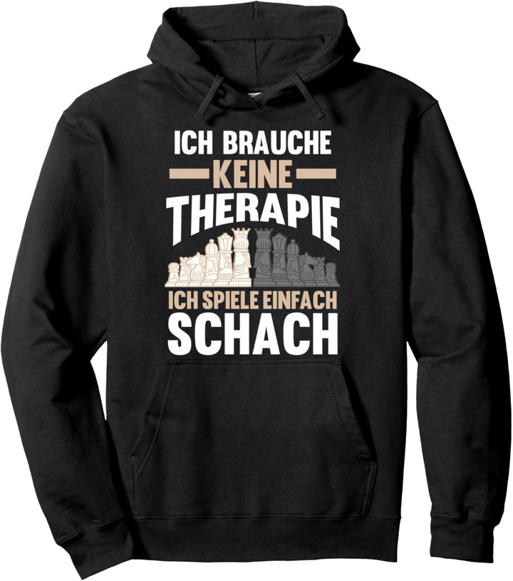 Therapie Schach Pullover Hoodie